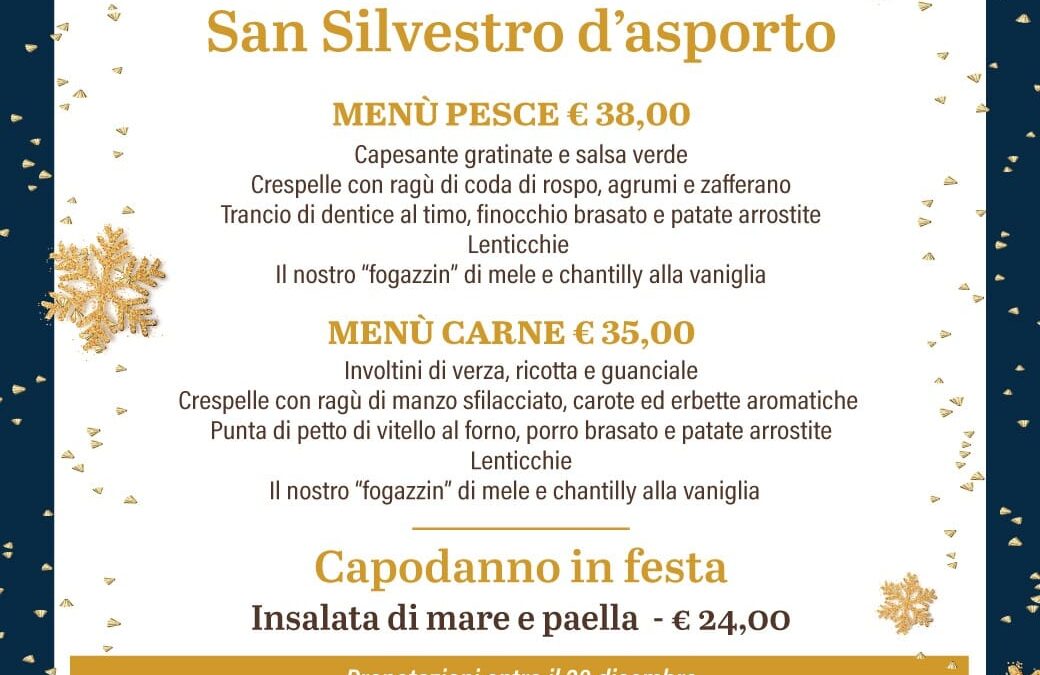 San Silvestro d’asporto con Macellologo